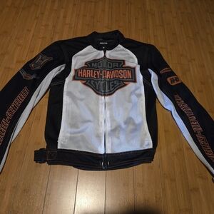 Harley-Davidson Black and White Men's Jacket